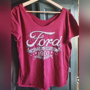 90s grunge cutoff tshirt Vintage Ford Motors